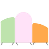 Lofaris Pink Shades Theme Solid Color Arch Backdrop Kit